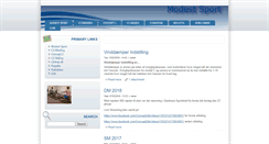 Desktop Screenshot of modest-sport.dk