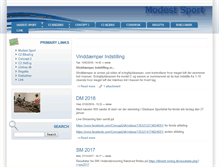 Tablet Screenshot of modest-sport.dk